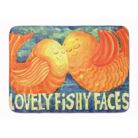 Carolines Treasures Fish Kissing Fish Machine Washable Memory Foam Mat 6052RUG